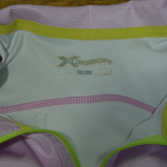 Xersion Women's Pink Zip Neck Shirt Size Large - Picture 3 of 3
